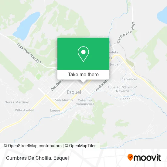 Cumbres De Cholila map