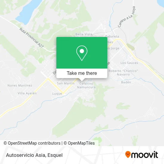 Autoservicio Asia map