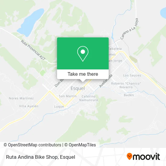 Ruta Andina Bike Shop map