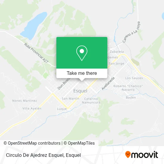 Circulo De Ajedrez Esquel map