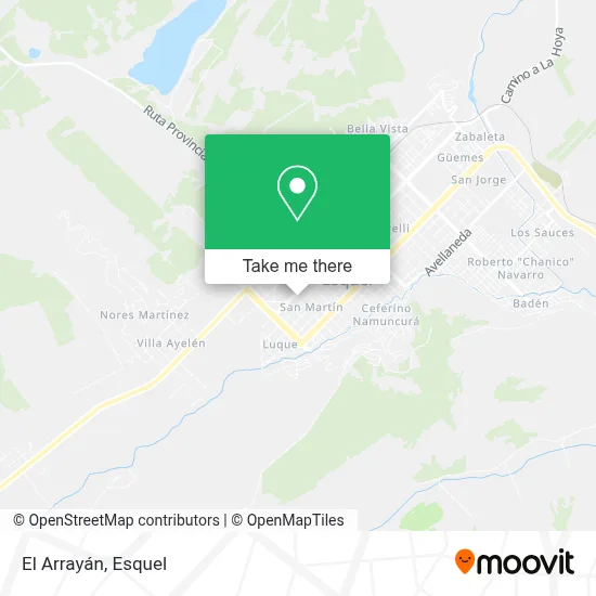 El Arrayán map