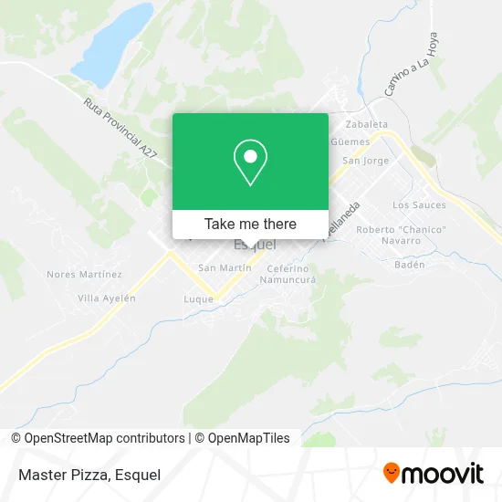 Master Pizza map