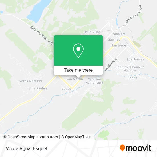 Verde Agua map