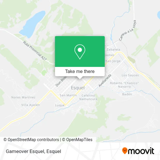 Gameover Esquel map