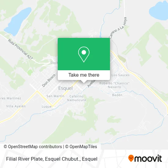 Filial River Plate, Esquel Chubut. map