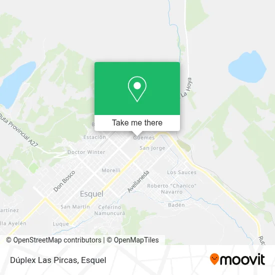 Dúplex Las Pircas map