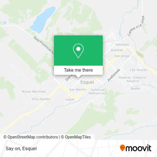 Say on map