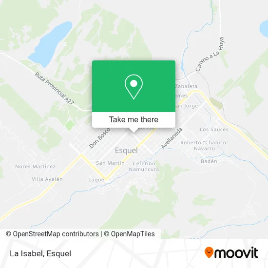 La Isabel map