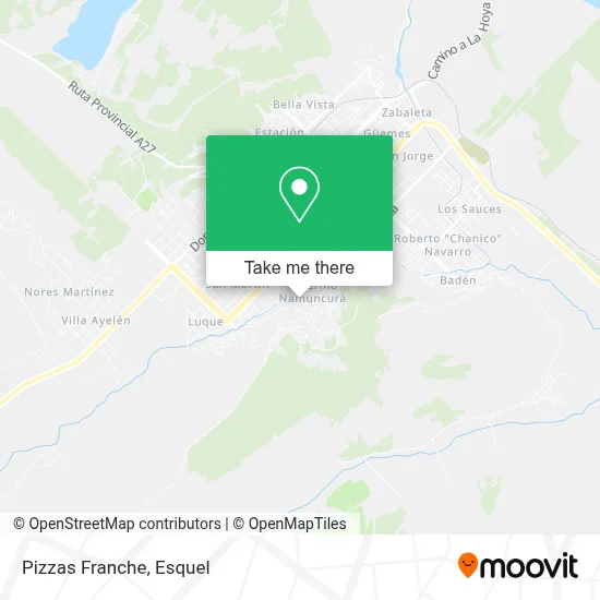 Pizzas Franche map