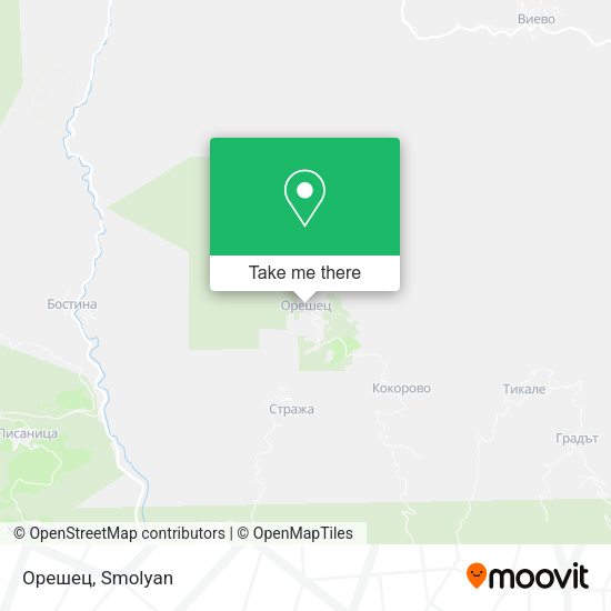 Орешец map