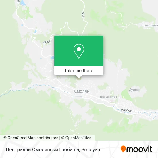 Карта Централни Смолянски Гробища