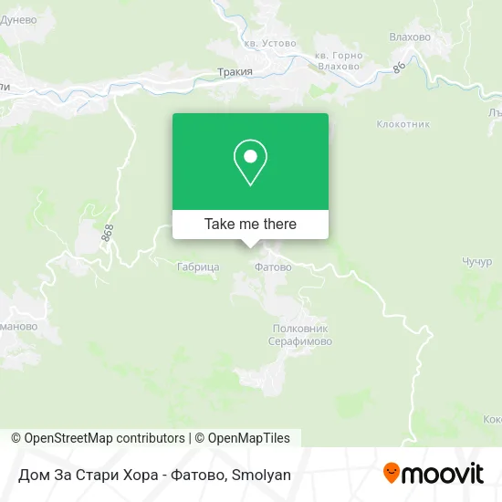Дом За Стари Хора - Фатово map