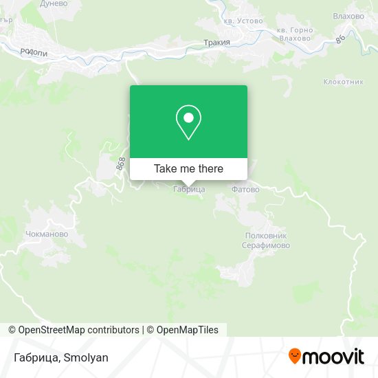 Габрица map