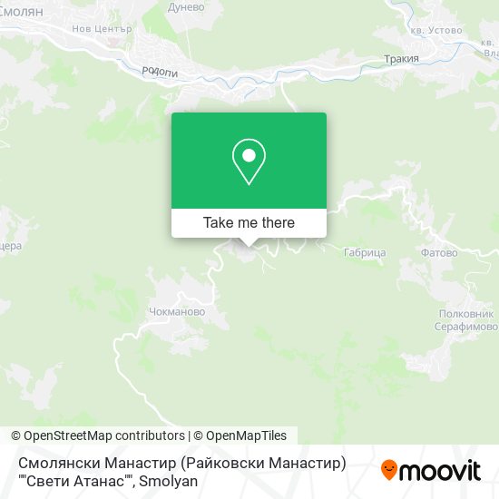 Манастир Свети Атанас map