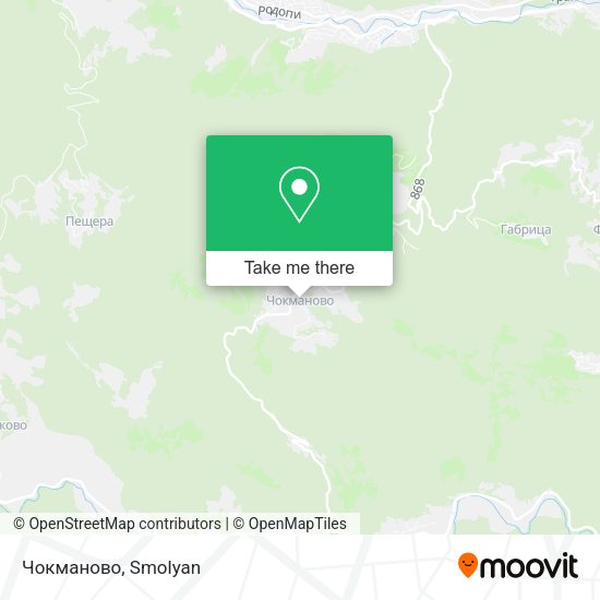 Чокманово map