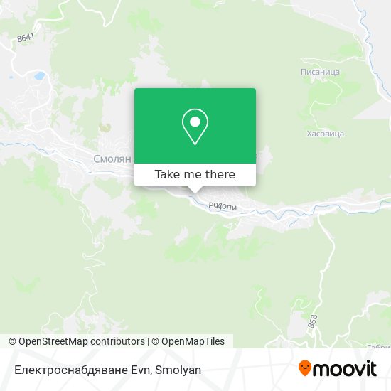 Електроснабдяване Evn map