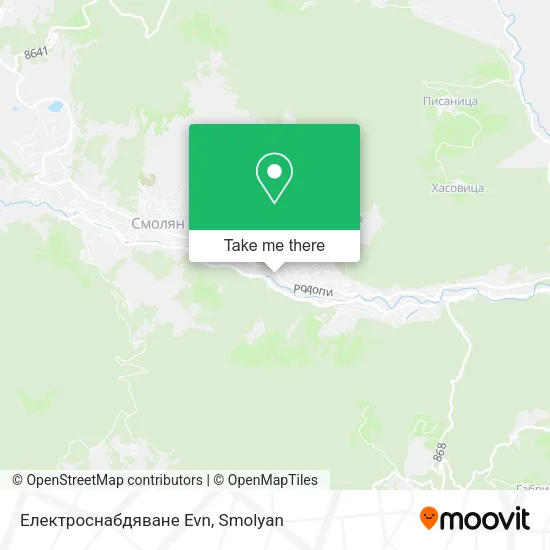 Карта Електроснабдяване Evn