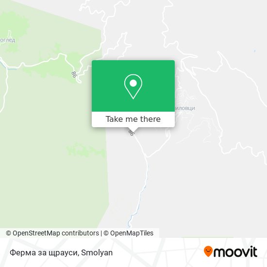 Ферма за щрауси map