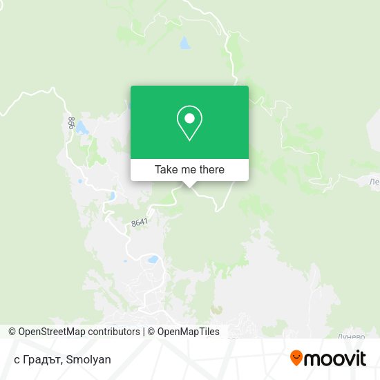с Градът map