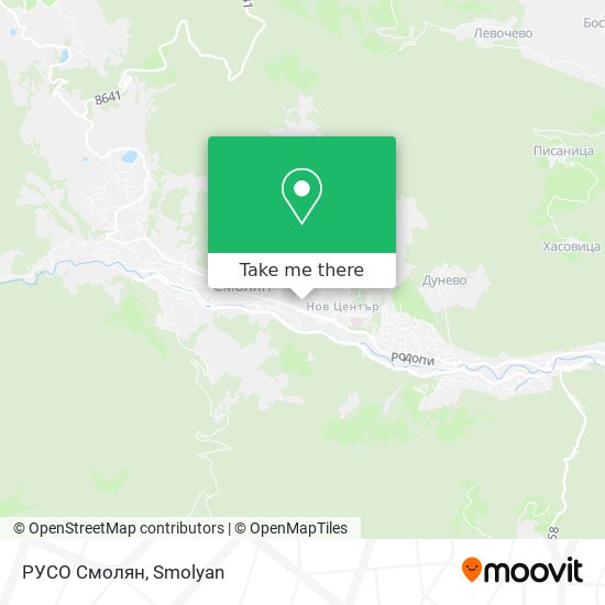 РУСО Смолян map