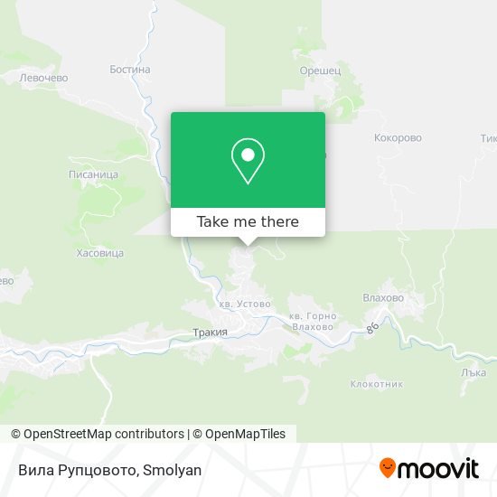 Вила Рупцовото map