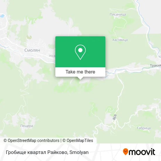 Карта Гробище квартал Райково