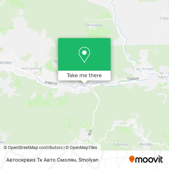 Автосервиз Тк Авто Смолян map