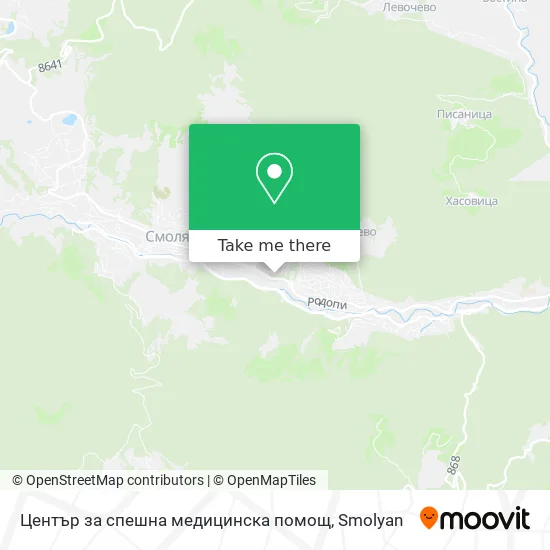Карта Център за спешна медицинска помощ