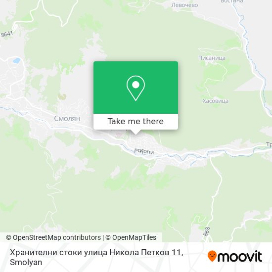 Карта Хранителни стоки улица Никола Петков 11