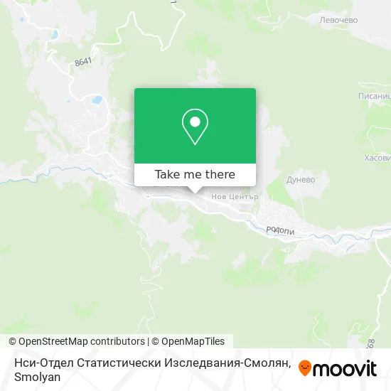 Карта Нси-Отдел Статистически Изследвания-Смолян