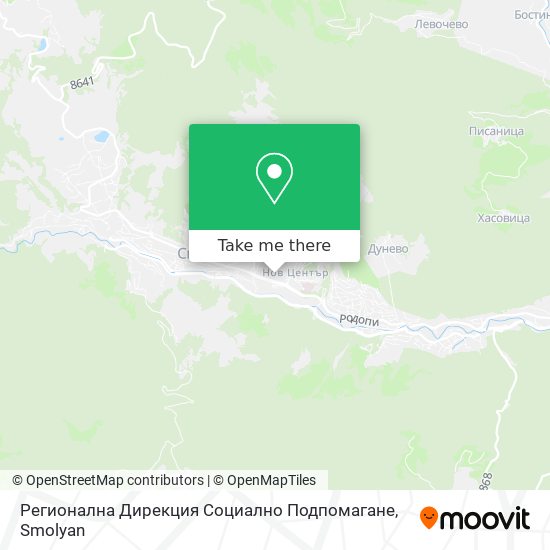 Регионална Дирекция Социално Подпомаганe map