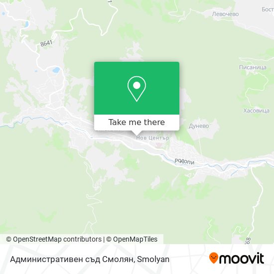 Административен съд Смолян map