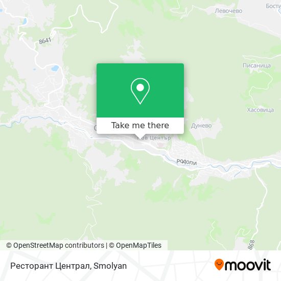 Карта Ресторант Централ