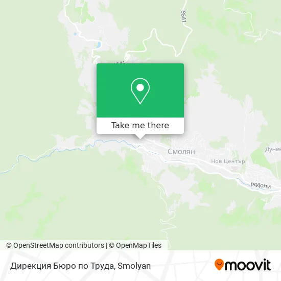 Карта Дирекция Бюро по Труда
