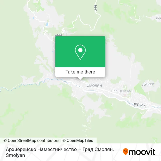 Карта Архиерейско Наместничество – Град Смолян