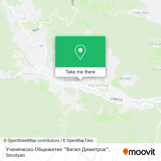Карта Ученическо Общежитие ""Васил Димитров""