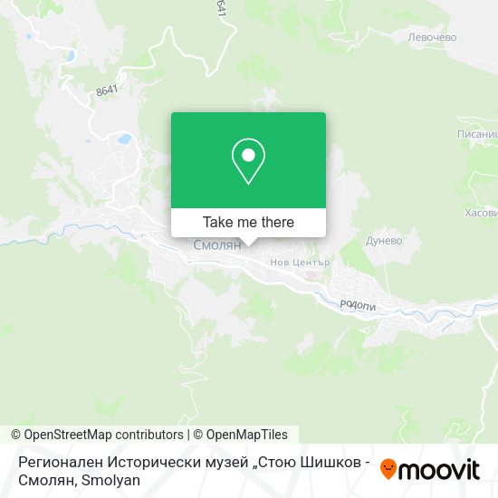 Карта Регионален Исторически музей „Стою Шишков - Смолян