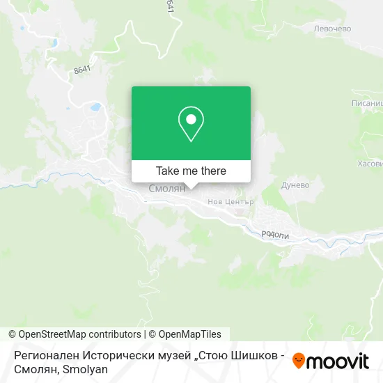 Карта Регионален Исторически музей „Стою Шишков - Смолян