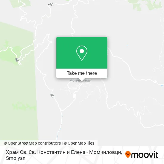 Карта Храм Св. Св. Константин и Елена - Момчиловци