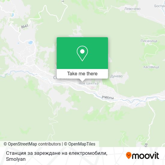 Станция за зареждане на електромобили map