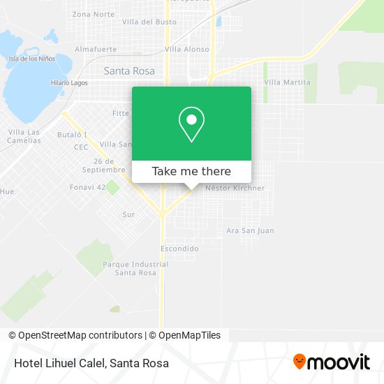 Hotel Lihuel Calel map
