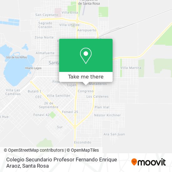 Mapa de Colegio Secundario Profesor Fernando Enrique Araoz