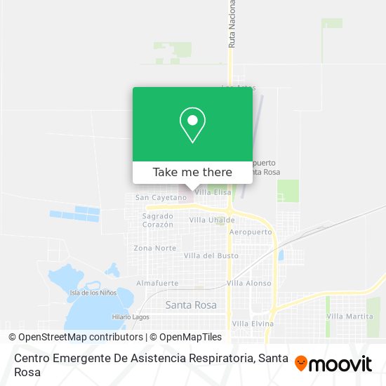 Centro Emergente De Asistencia Respiratoria map