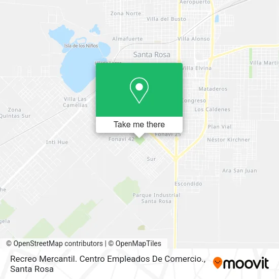 Recreo Mercantil. Centro Empleados De Comercio. map