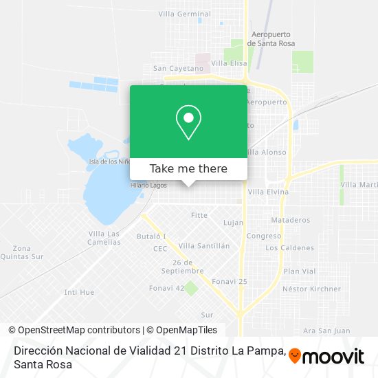 Dirección Nacional de Vialidad 21 Distrito La Pampa map