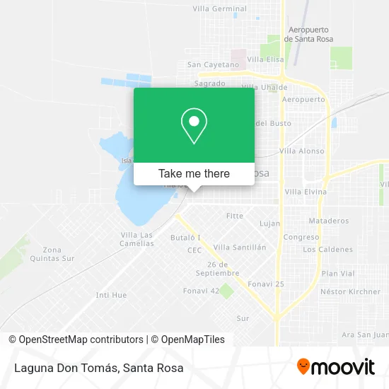 Laguna Don Tomás map