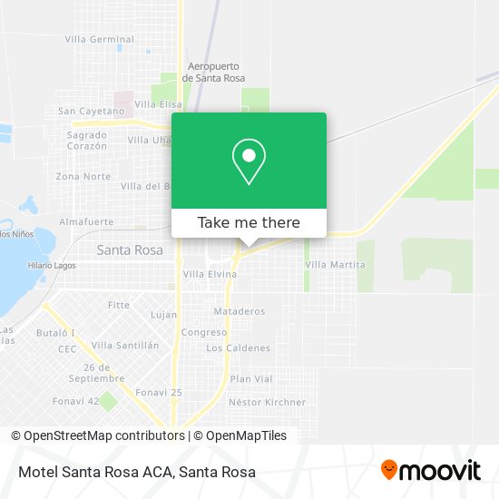 Mapa de Motel Santa Rosa ACA