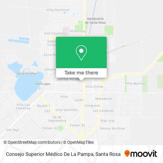 Consejo Superior Médico De La Pampa map