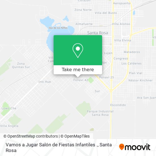 Mapa de Vamos a Jugar Salón de Fiestas Infantiles .
