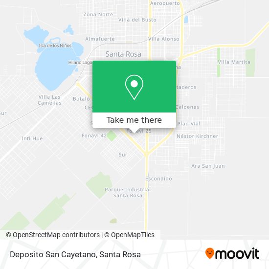 Deposito San Cayetano map